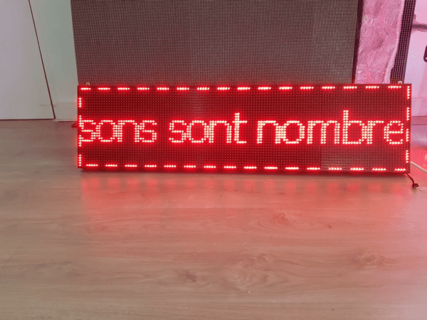 ENSEIGNE LUMINEUSE LED “JOURNAL LUMINEUX” INTERNE PRÊT À INSTALLER AVEC ANIMATION ET TÉLÉCOMMANDE, FABRICATION SUR MESURE, 36x200 cm – Image 4