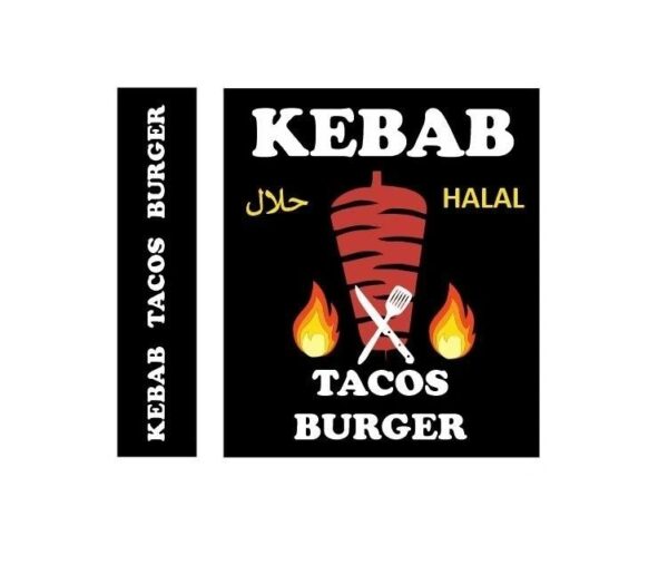 Enseigne Lumineuse LED Double Face “Kebab Tacos Burger” – Prête à Installer avec Animation et Télécommande - Image 2